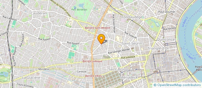 localisation de l'entreprise SCI FONCIERE INVESTISSEMENT  BORDEAUX