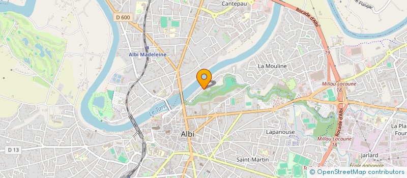 localisation de l'entreprise SCI FONCIERE J.C.M à ALBI