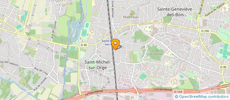 localisation de l'entreprise SCI FONCIERE K  SAINT-MICHEL-SUR-ORGE