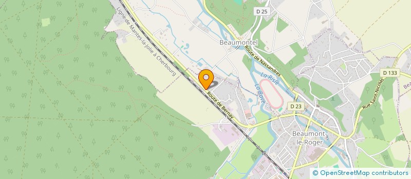 localisation de l'entreprise SCI FONCIERE KSP  BEAUMONT-LE-ROGER