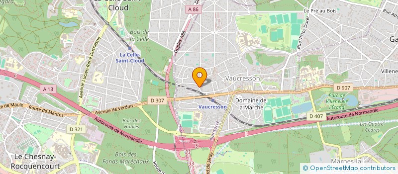 localisation de l'entreprise SCI FONCIERE LAZZO à VAUCRESSON