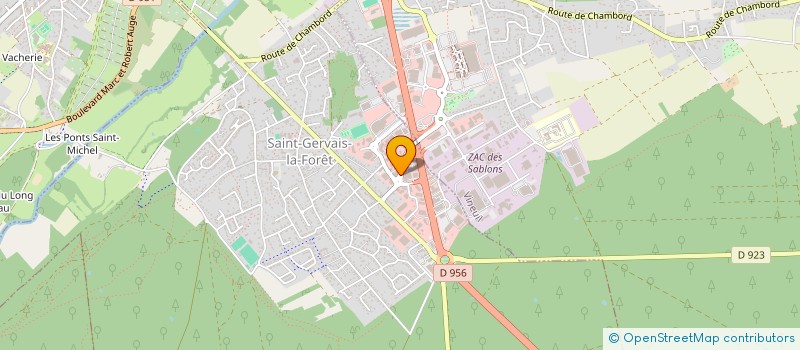 localisation de l'entreprise SCI FONCIERE LCD  SAINT-GERVAIS-LA-FORET