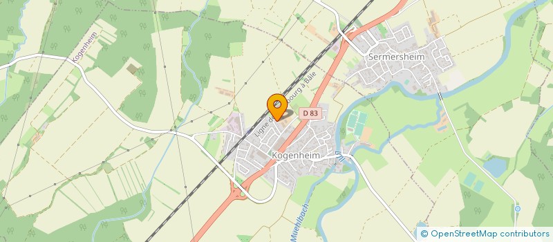 localisation de l'entreprise SCI FONCIERE M  KOGENHEIM