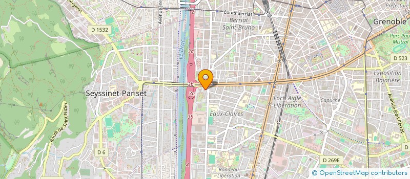 localisation de l'entreprise SCI FONCIERE MEDICALE PVM  GRENOBLE