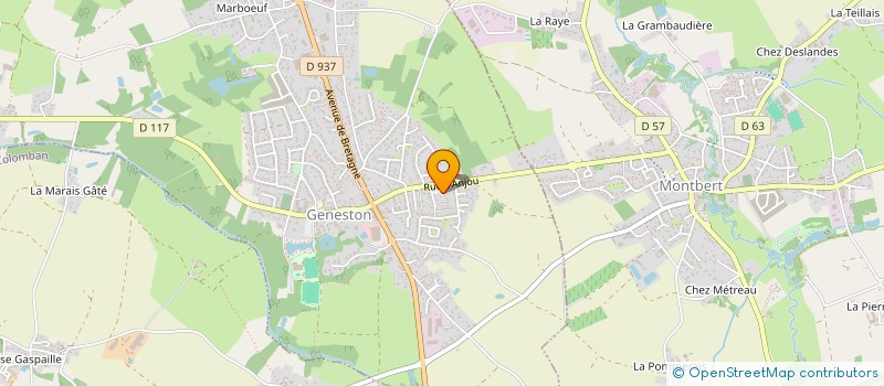 localisation de l'entreprise SCI FONCIERE MONNIER BRIAND  GENESTON