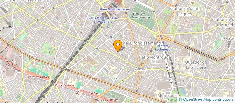 localisation de l'entreprise SCI FONCIERE MOULIN VERT 2  PARIS