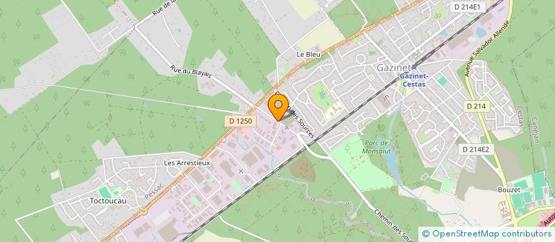 localisation de l'entreprise SCI FONCIERE MS'  PESSAC