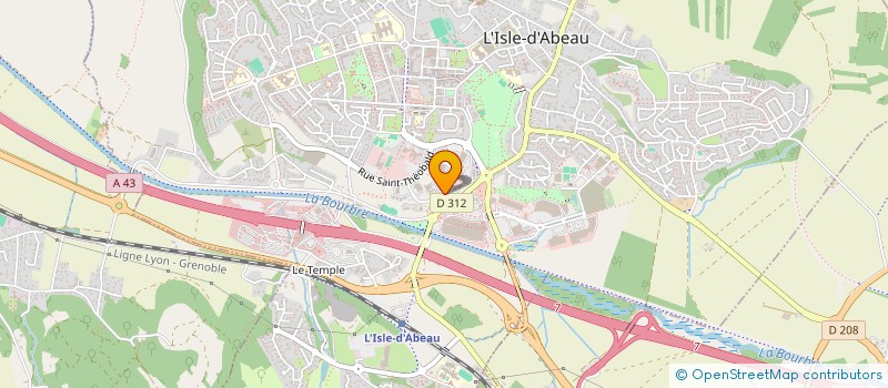 localisation de l'entreprise SCI FONCIERE NIORT  L'ISLE-D'ABEAU