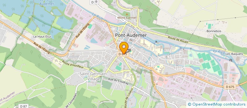 localisation de l'entreprise SCI FONCIERE PV  PONT-AUDEMER