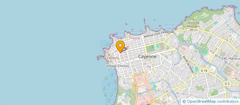 localisation de l'entreprise SCI FONCIERE SAINTE CLAIRE I  CAYENNE