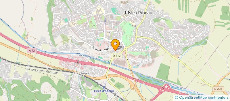 localisation de l'entreprise SCI FONCIERE SAVENAY  L'ISLE-D'ABEAU