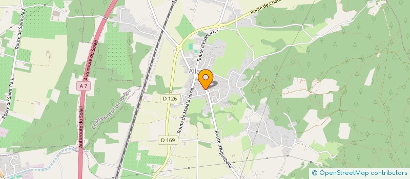 localisation de l'entreprise SCI FONCIERE SCUBAQUA à ALLAN