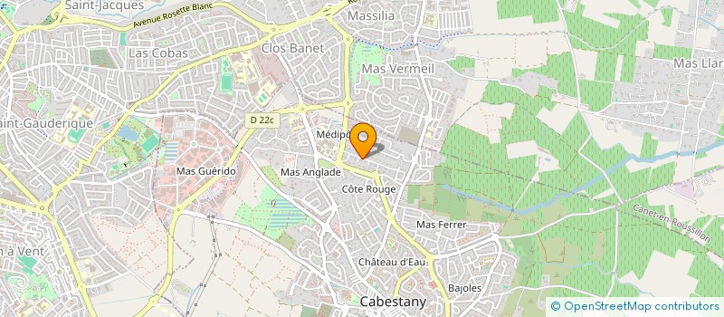 localisation de l'entreprise SCI FONCIERE SOGAUTVER  CABESTANY