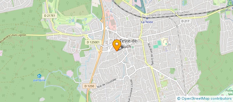 localisation de l'entreprise SCI FONCIERE VALENTIN à LA TESTE-DE-BUCH