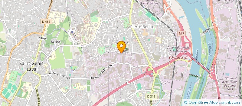 localisation de l'entreprise SCI FONCIEX  SAINT-GENIS-LAVAL