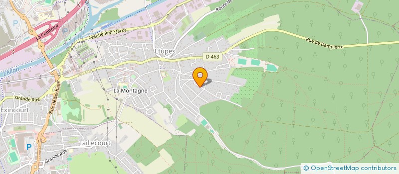 localisation de l'entreprise SCI FONCINAL  ETUPES