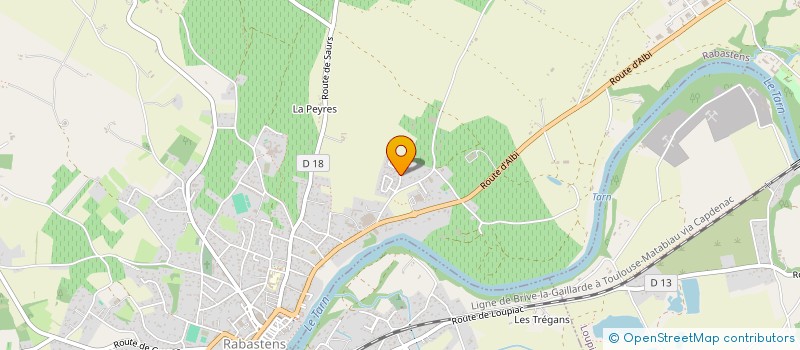 localisation de l'entreprise SCI FONCOUSSIERES  RABASTENS