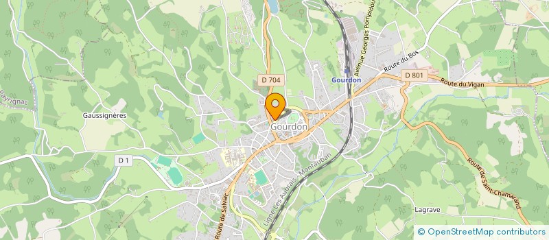 localisation de l'entreprise SCI FONDATION 1  GOURDON