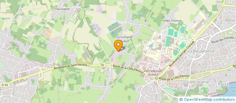 localisation de l'entreprise SCI FONDELINE  SAINT-NAZAIRE