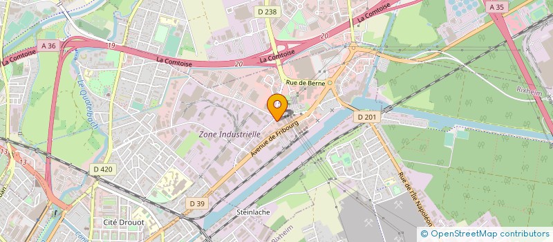 localisation de l'entreprise SCI FONDERIE MULHOUSIENNE EHRET  SAUSHEIM