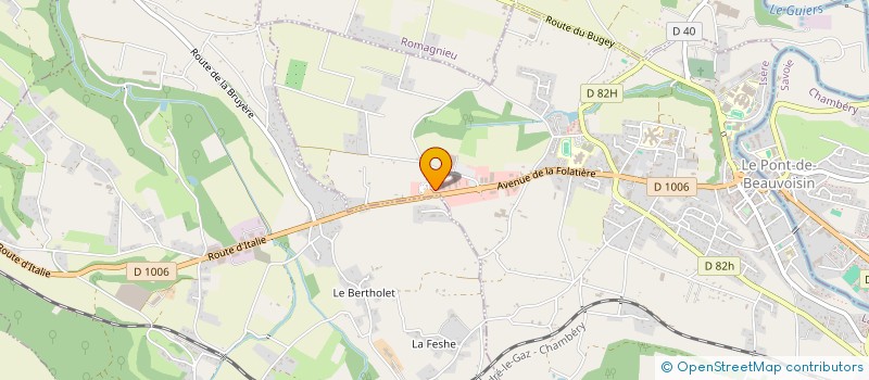 localisation de l'entreprise SCI FONDES  ROMAGNIEU