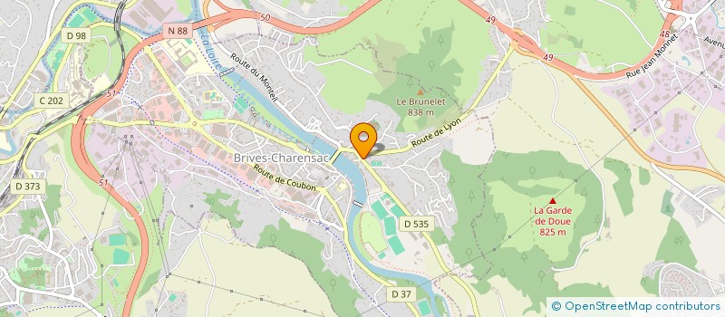 localisation de l'entreprise SCI FONDNEUVE  SAINT-GERMAIN-LAPRADE