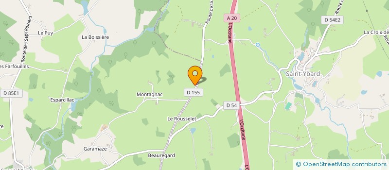 localisation de l'entreprise SCI FONDOR  LUBERSAC