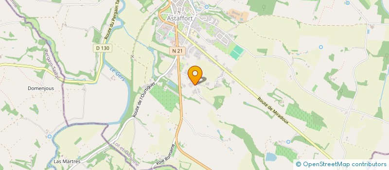 localisation de l'entreprise SCI FONDRAGON  ASTAFFORT