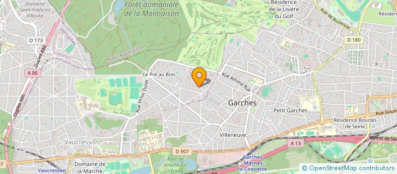 localisation de l'entreprise SCI FONDS HUGUENOTS à VAUCRESSON
