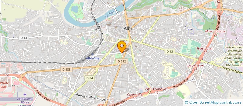 localisation de l'entreprise SCI FONLABOUR 88 à ALBI