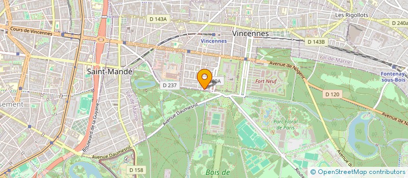 localisation de l'entreprise SCI FONMINE à VINCENNES