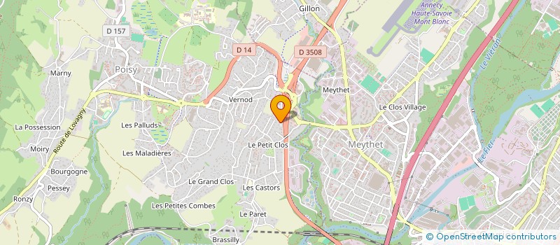 localisation de l'entreprise SCI FONSIERA  POISY