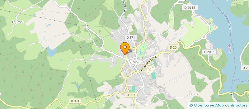 localisation de l'entreprise SCI FONT BARRINE  NEUVIC