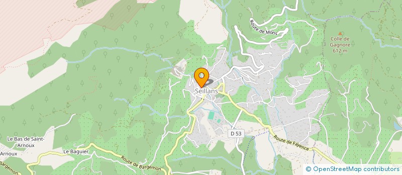 localisation de l'entreprise SCI FONT CANETTE  SEILLANS