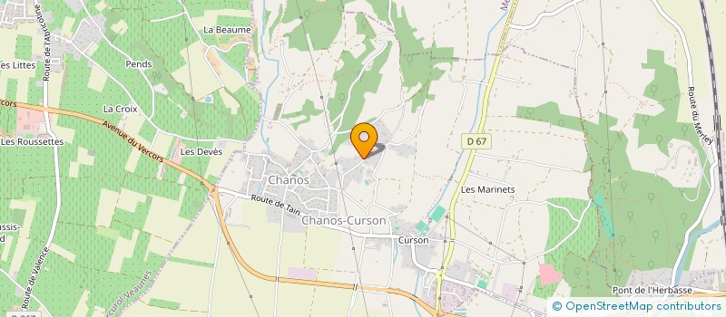 localisation de l'entreprise SCI FONT COTES  CHANOS-CURSON