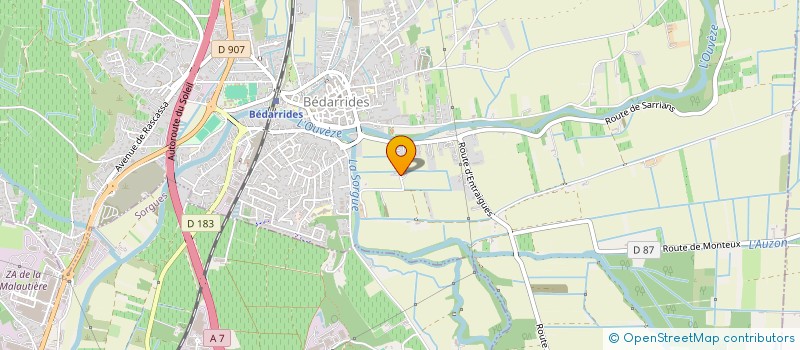 localisation de l'entreprise SCI FONT SIMO  BEDARRIDES
