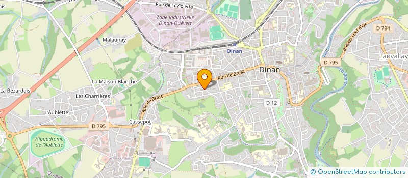 localisation de l'entreprise SCI FONTADIN  DINAN