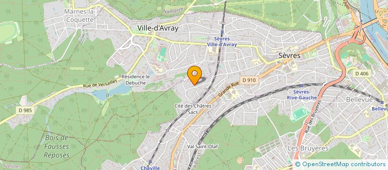 localisation de l'entreprise SCI FONTAIGUES à SEVRES