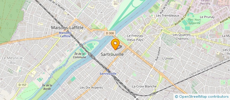 localisation de l'entreprise SCI FONTAINE 15  SARTROUVILLE