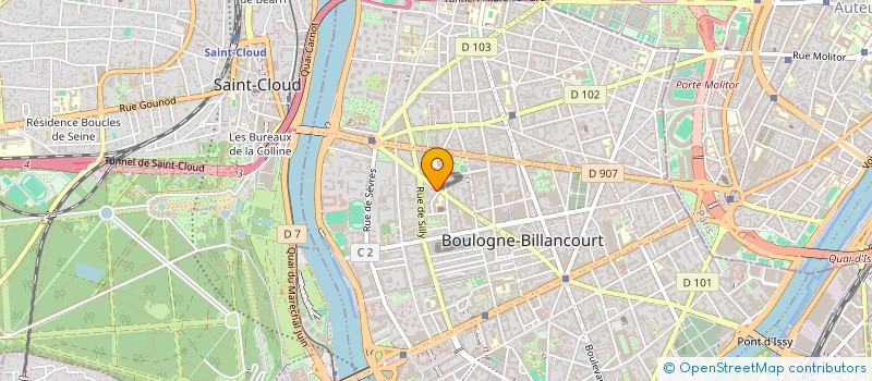 localisation de l'entreprise SCI FONTAINE à BOULOGNE-BILLANCOURT