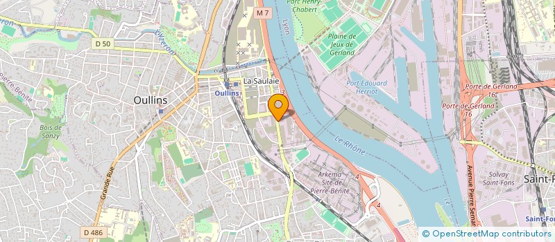 localisation de l'entreprise SCI FONTAINE  OULLINS-PIERRE-BENITE