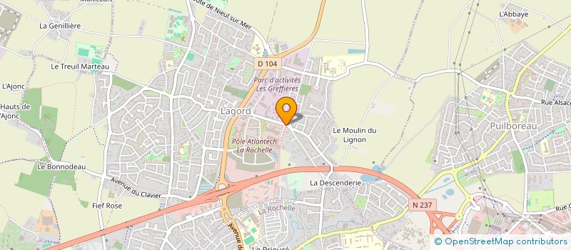 localisation de l'entreprise SCI FONTAINE  LAGORD