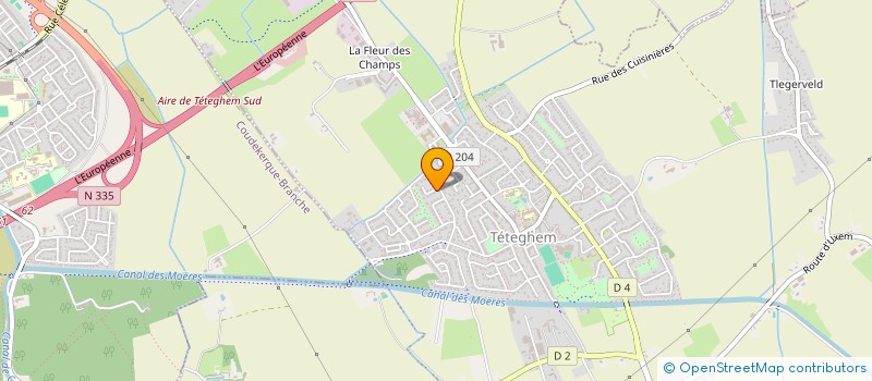 localisation de l'entreprise SCI FONTAINE  TETEGHEM-COUDEKERQUE-VILLAGE