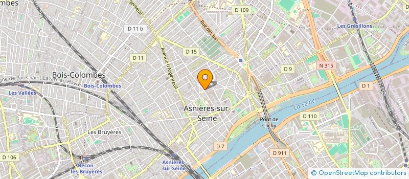 localisation de l'entreprise SCI FONTAINE 92 à ASNIERES-SUR-SEINE