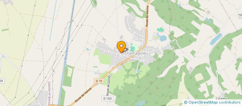 localisation de l'entreprise SCI FONTAINE AND CO  CHAMAGNIEU
