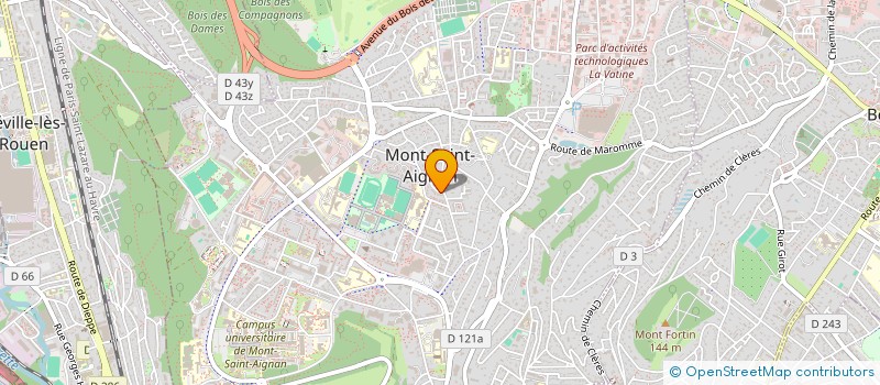 localisation de l'entreprise SCI FONTAINE BOURGEREL  MONT-SAINT-AIGNAN