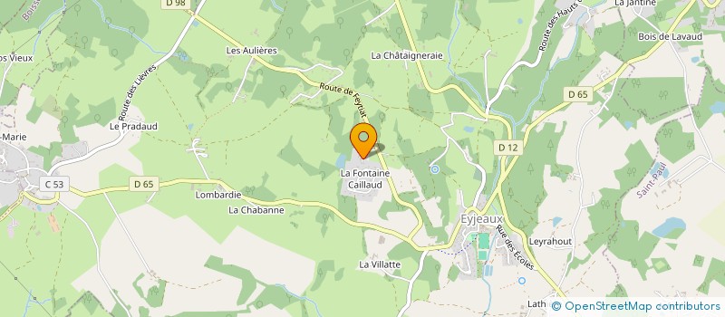 localisation de l'entreprise SCI FONTAINE CAILLAUD à EYJEAUX
