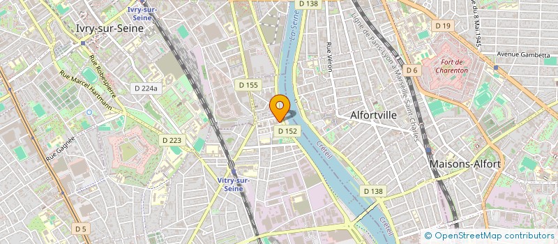 localisation de l'entreprise SCI FONTAINE CORTOTS  VITRY-SUR-SEINE