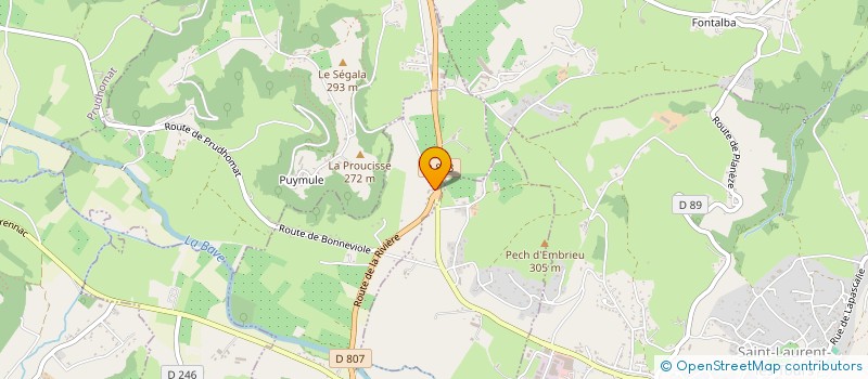 localisation de l'entreprise SCI FONTAINE DE BAN  AUTOIRE