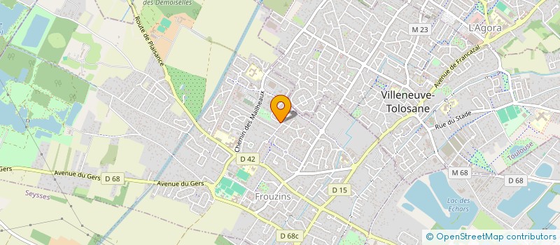 localisation de l'entreprise SCI FONTAINE DE LA MORANDIERE  FROUZINS